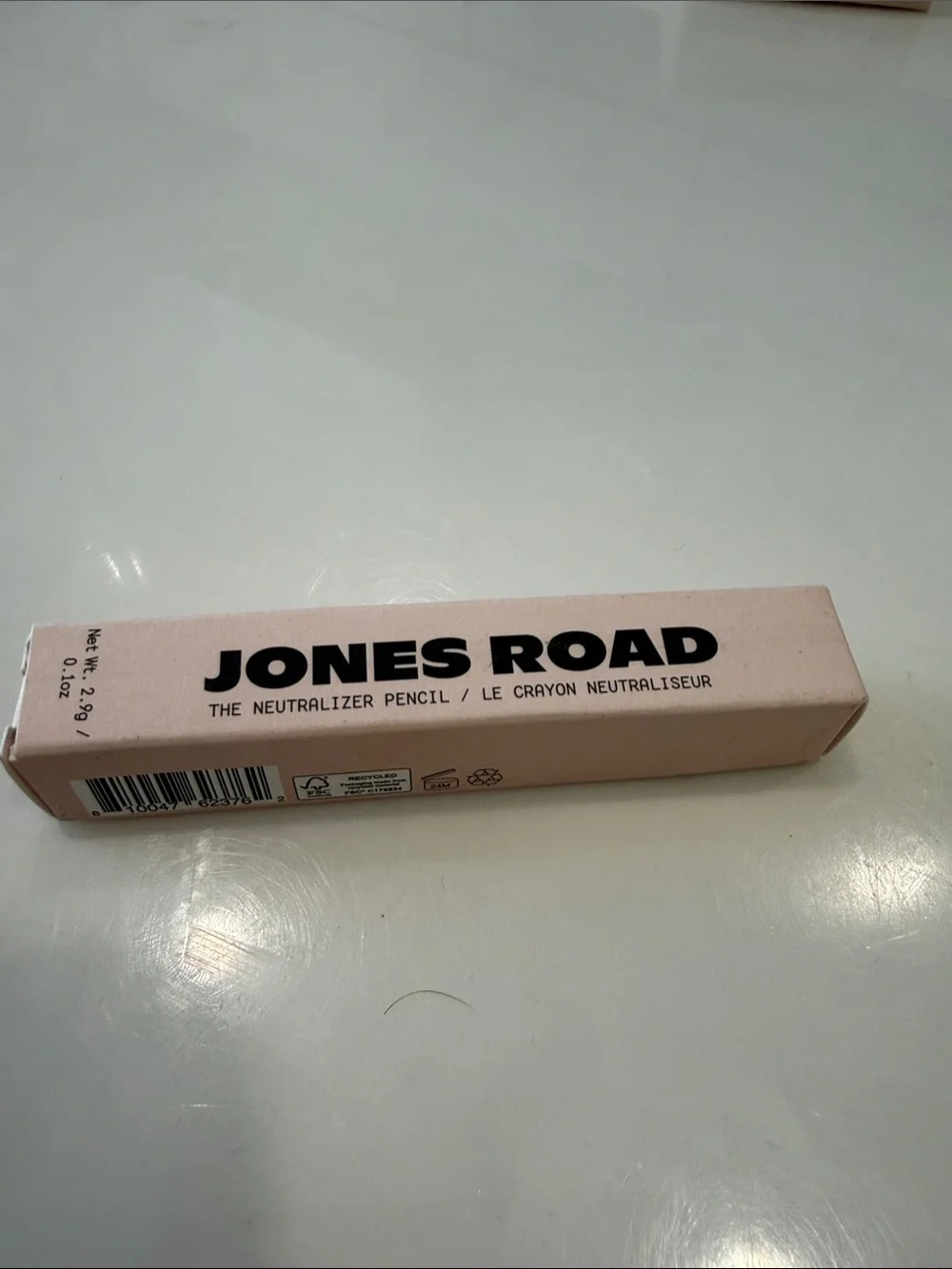 Jones Road Neutralizer Pencil in Pale Pink Box